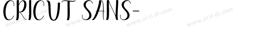 cricut sans字体转换